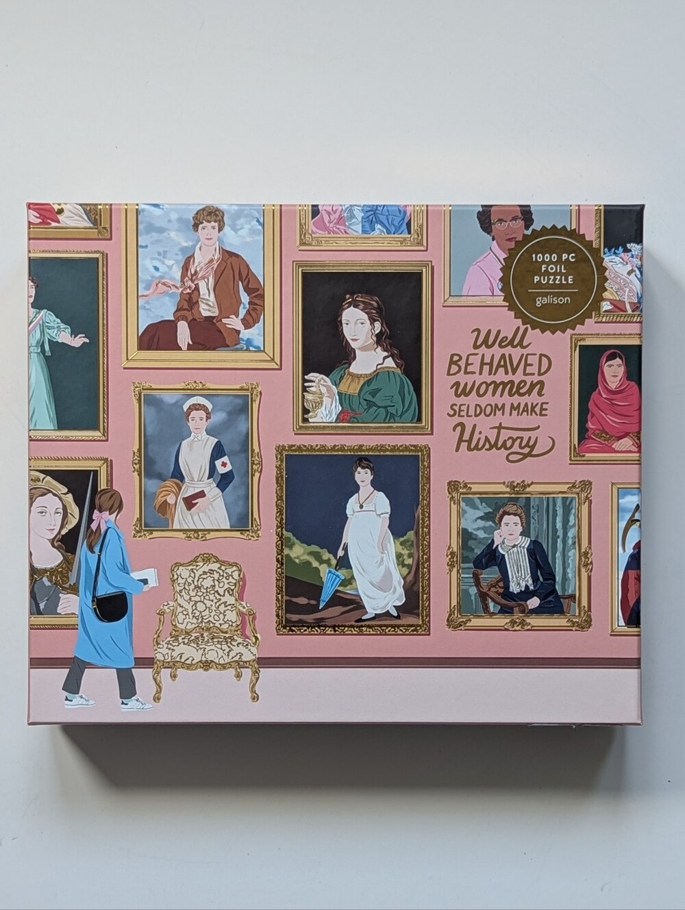 Galison "Well Behaved Women Make History" 1000-Piece Foil Puzzle